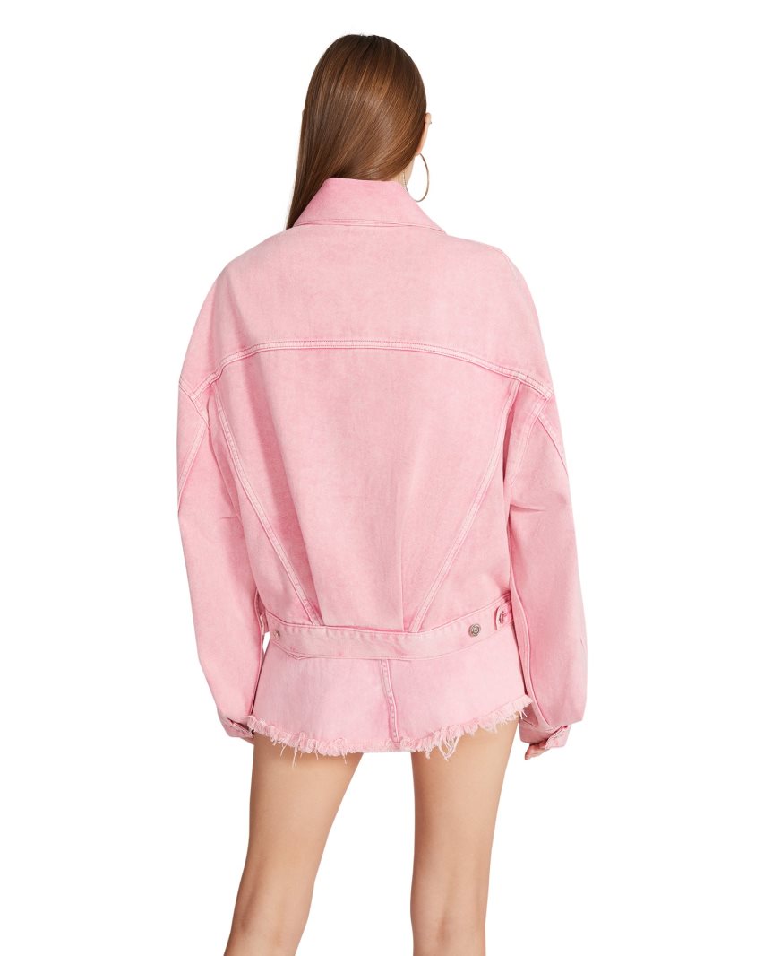 Pink Steve Madden Sienna Denim Women's Jackets | PH 5391O16Z